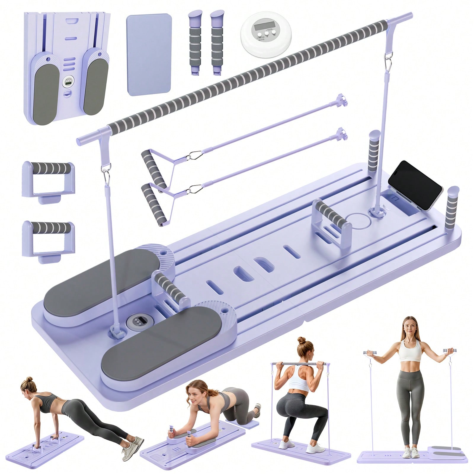 Core Slider - Reformer de Pilates com Barra, Prancha