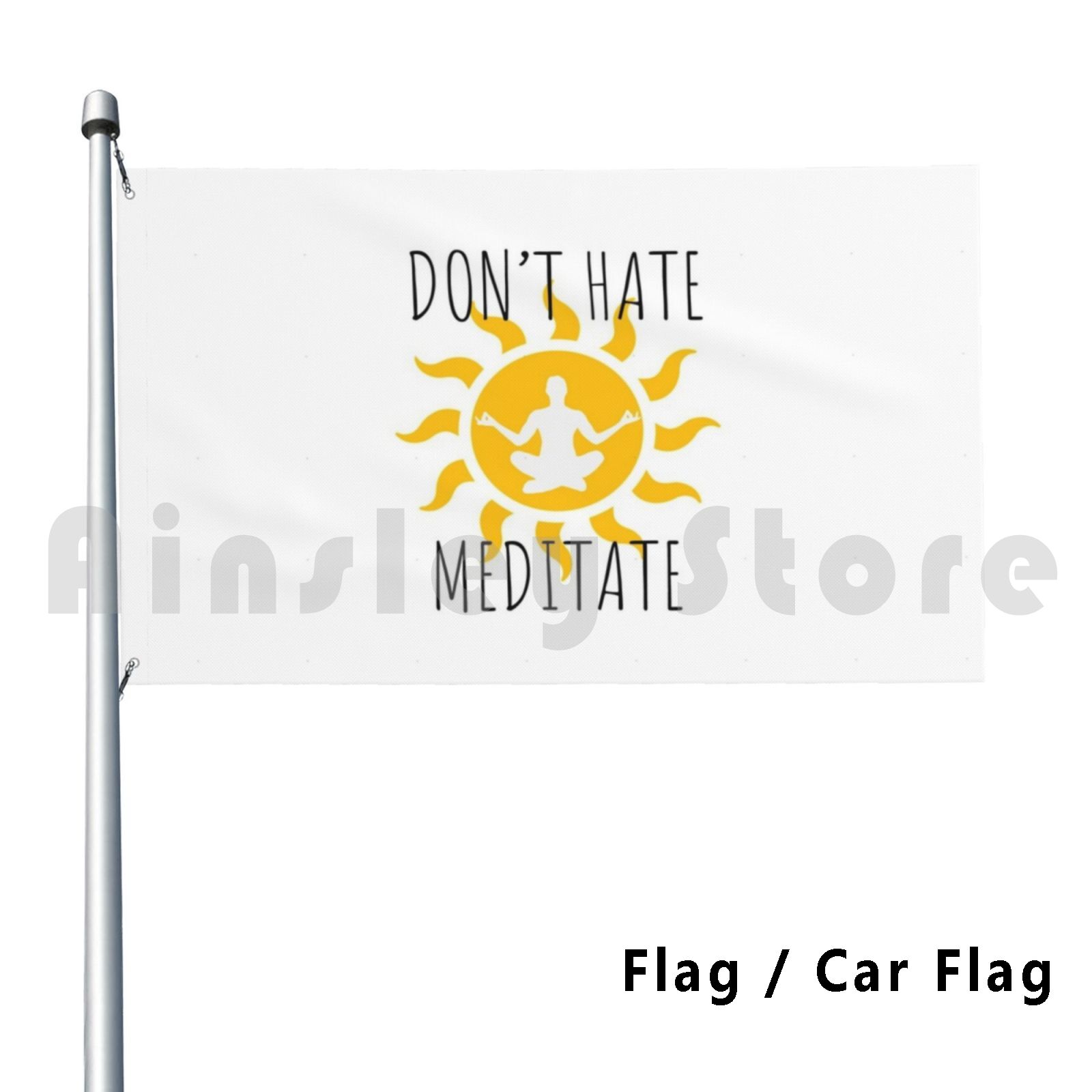 Yoga Fitness Name - Não odeie, meditar decoração ao ar