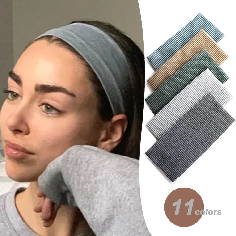 Stretch Strap Yoga - Mulheres cor sólida bandana yoga tricô