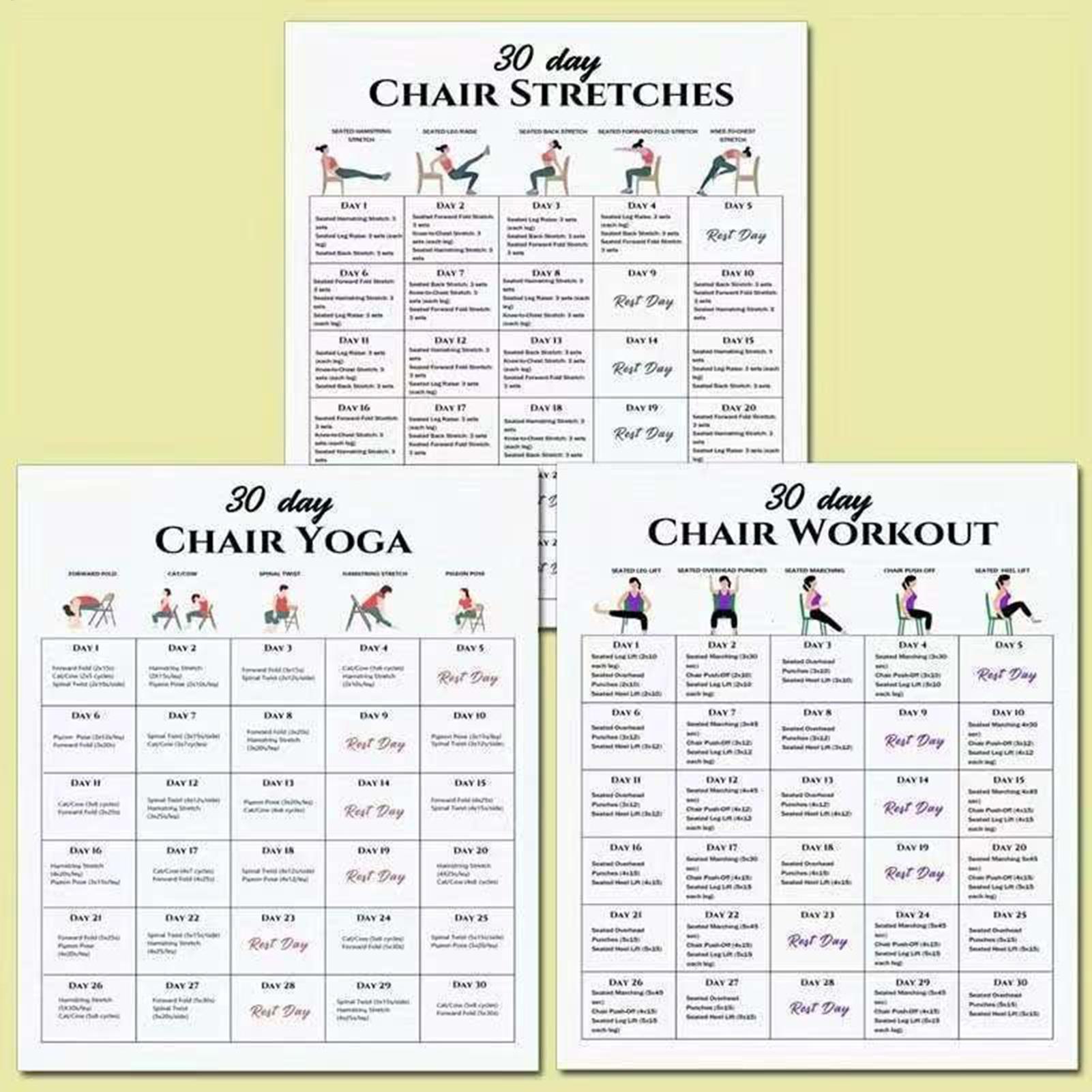 Yoga Fitness Wallpaper - 6 pçs cartazes de fitness 30