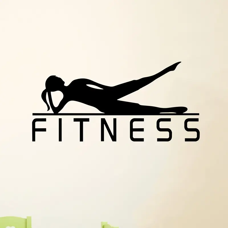 Adesivo de vinil de uma garota - Yoga Fitness Wallpaper avaliação e preço