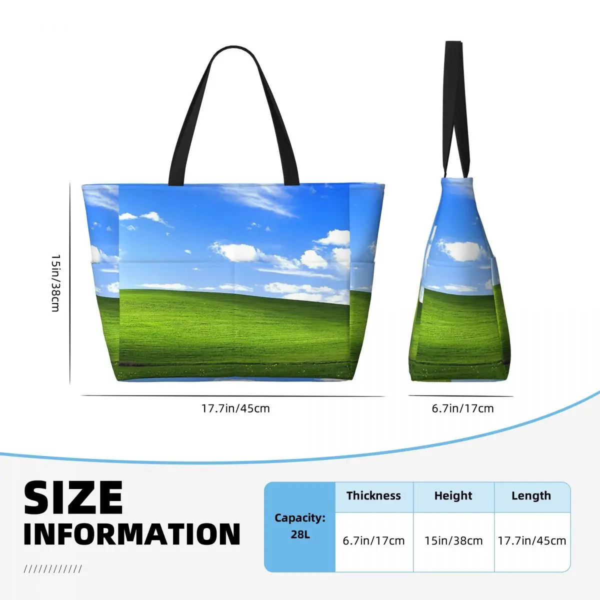 Bolsa tote grande para mulhere - Yoga Fitness Wallpaper avaliação e preço