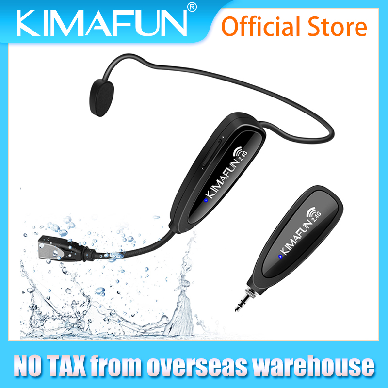 Microfone Sem Fio KIMAFUN 2.4G - Yoga Fitness Instructor avaliação e preço