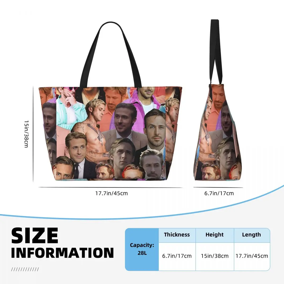 Bolsa tote de praia com colage - Yoga Fitness Photos avaliação e preço