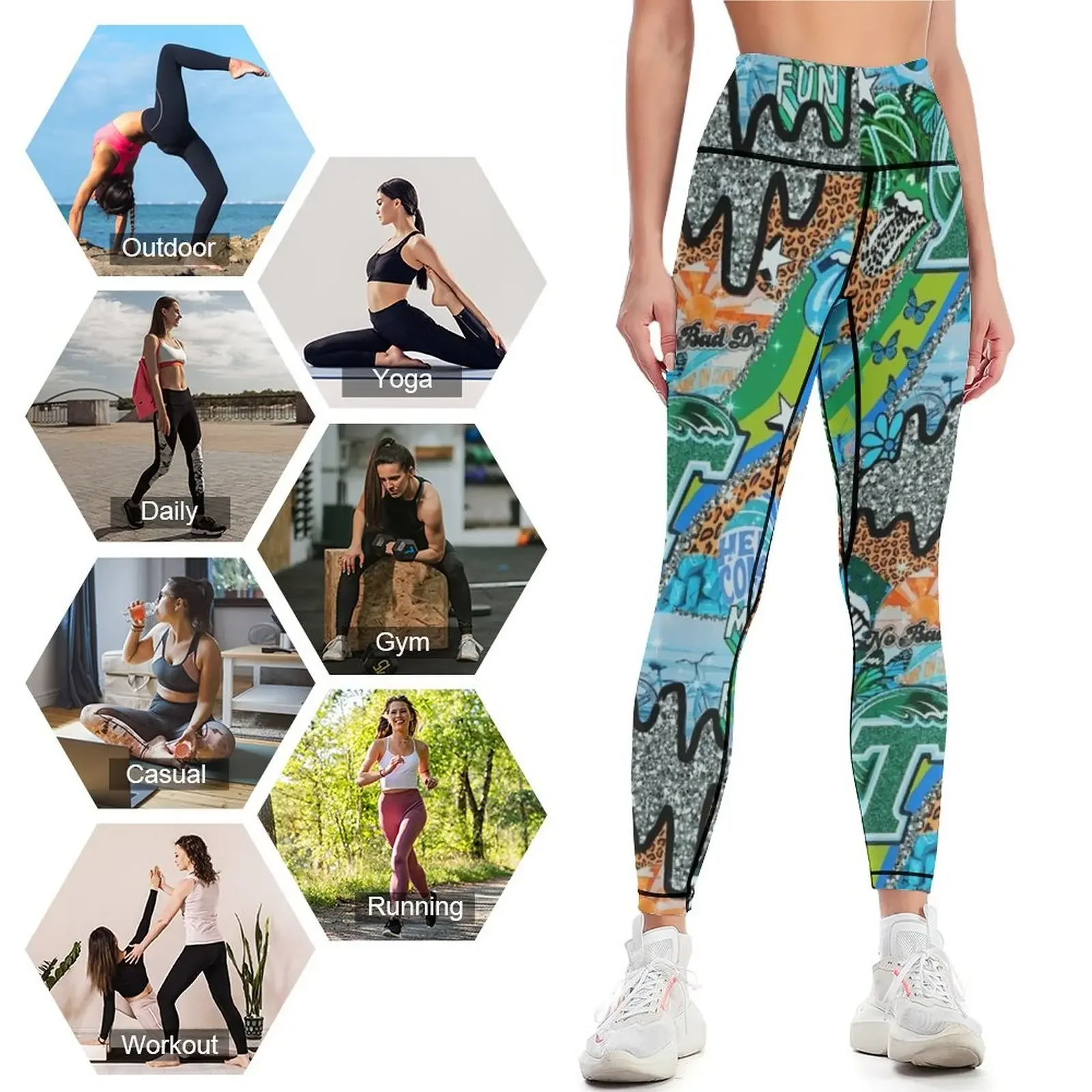 TU WALLPAPER Leggings Calças e - Yoga Fitness Wallpaper avaliação e preço