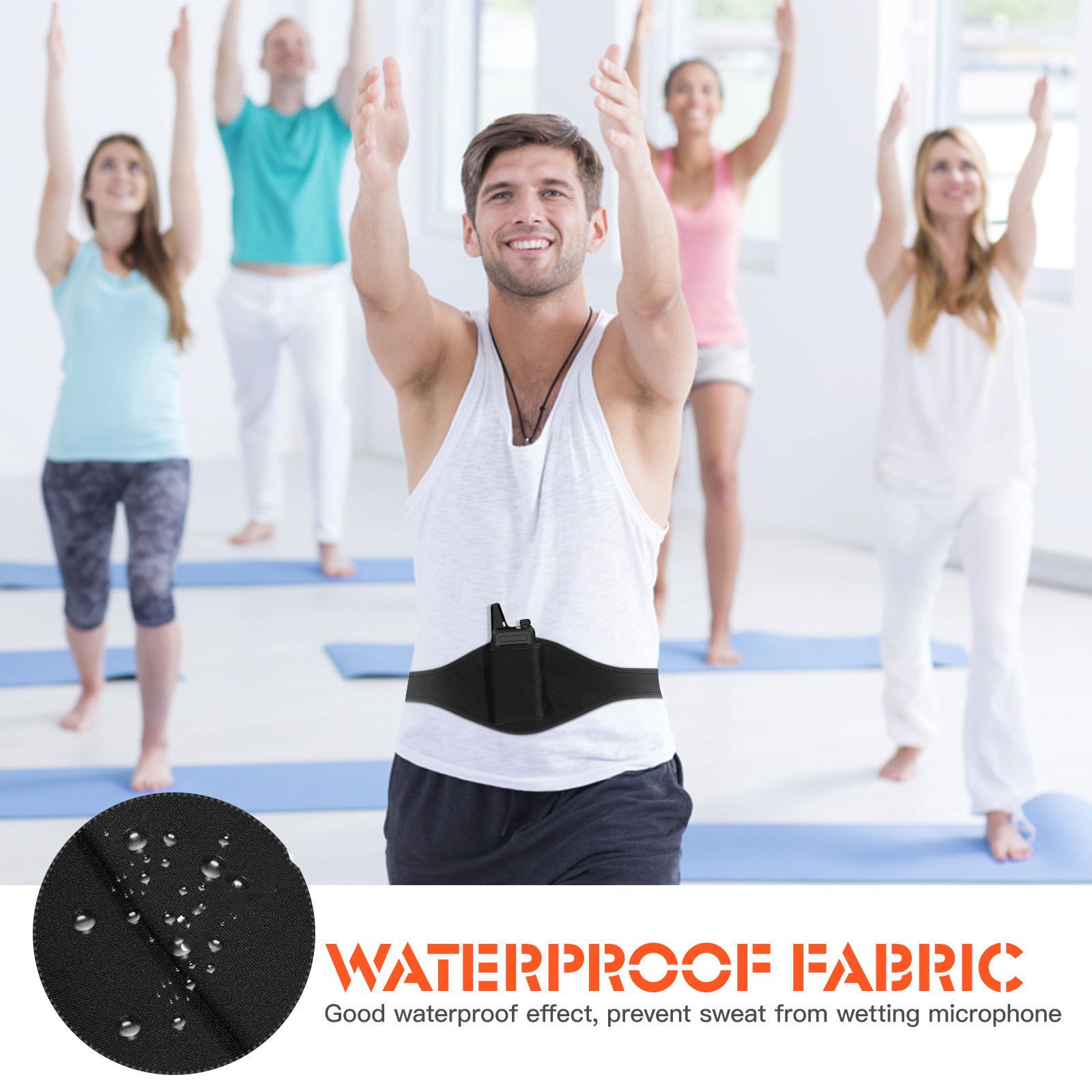 Cinto de Microfone Ajustável:  - Yoga Fitness Instructor avaliação e preço