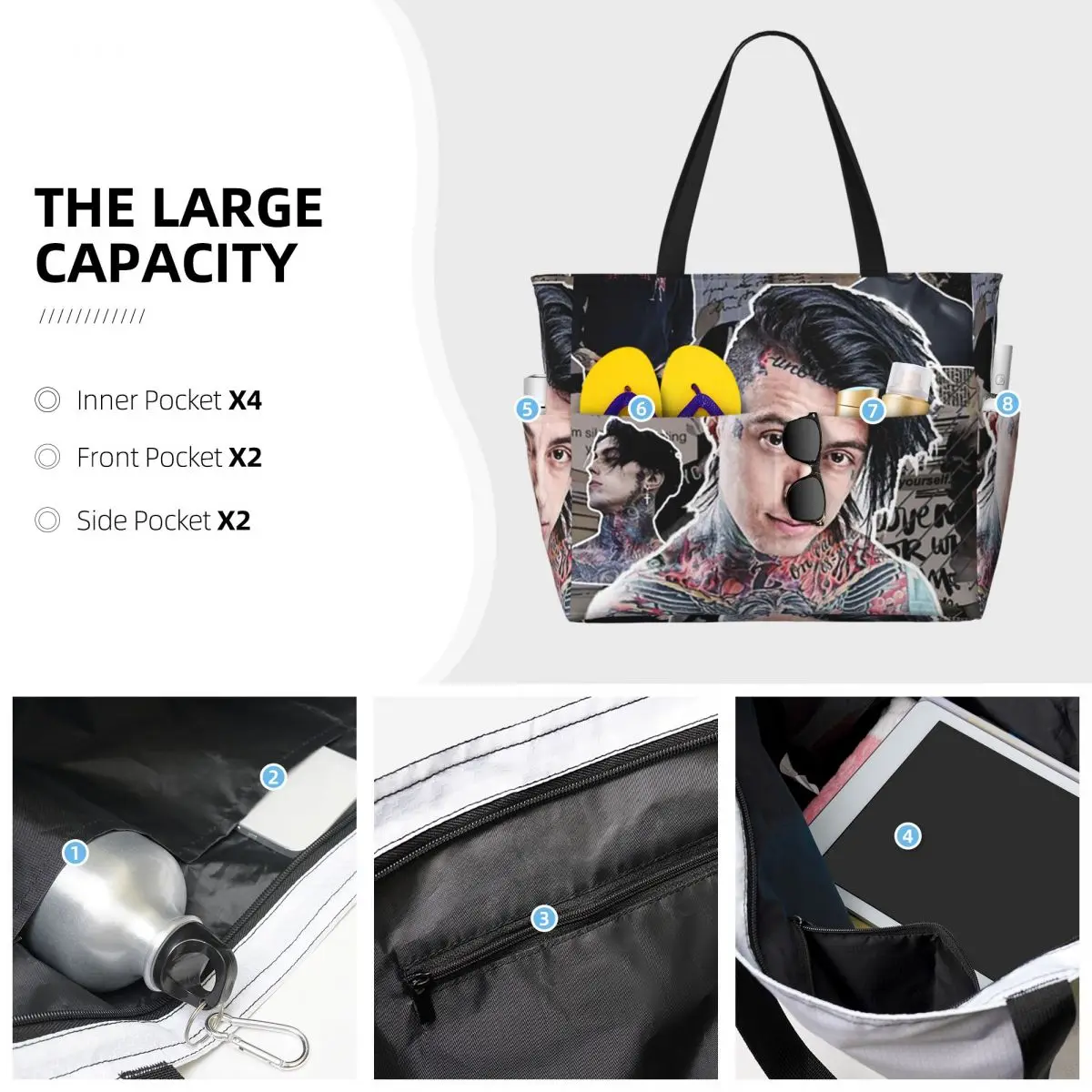 Bolsa tote de praia de alta qu - Yoga Fitness Photos avaliação e preço