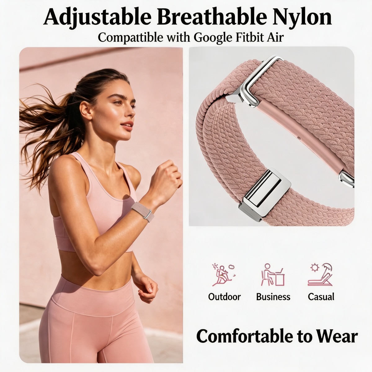 Pulseira de Nylon e Braçadeira - Fitness Tracker Band avaliação e preço