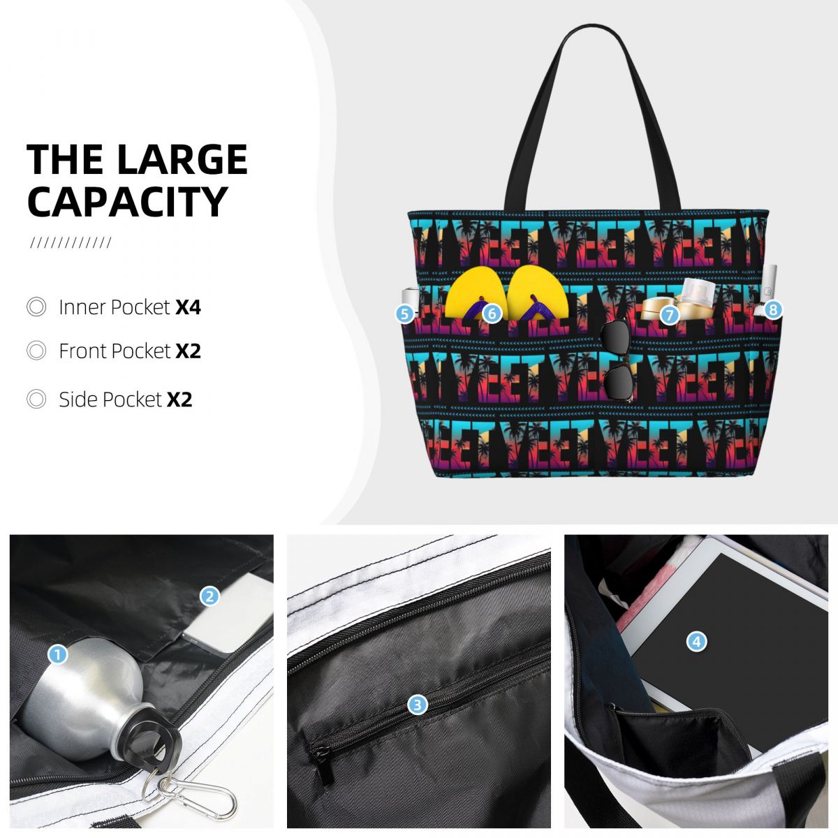 Bolsa de Praia Grande Coconut  - Yoga Fitness Photos avaliação e preço