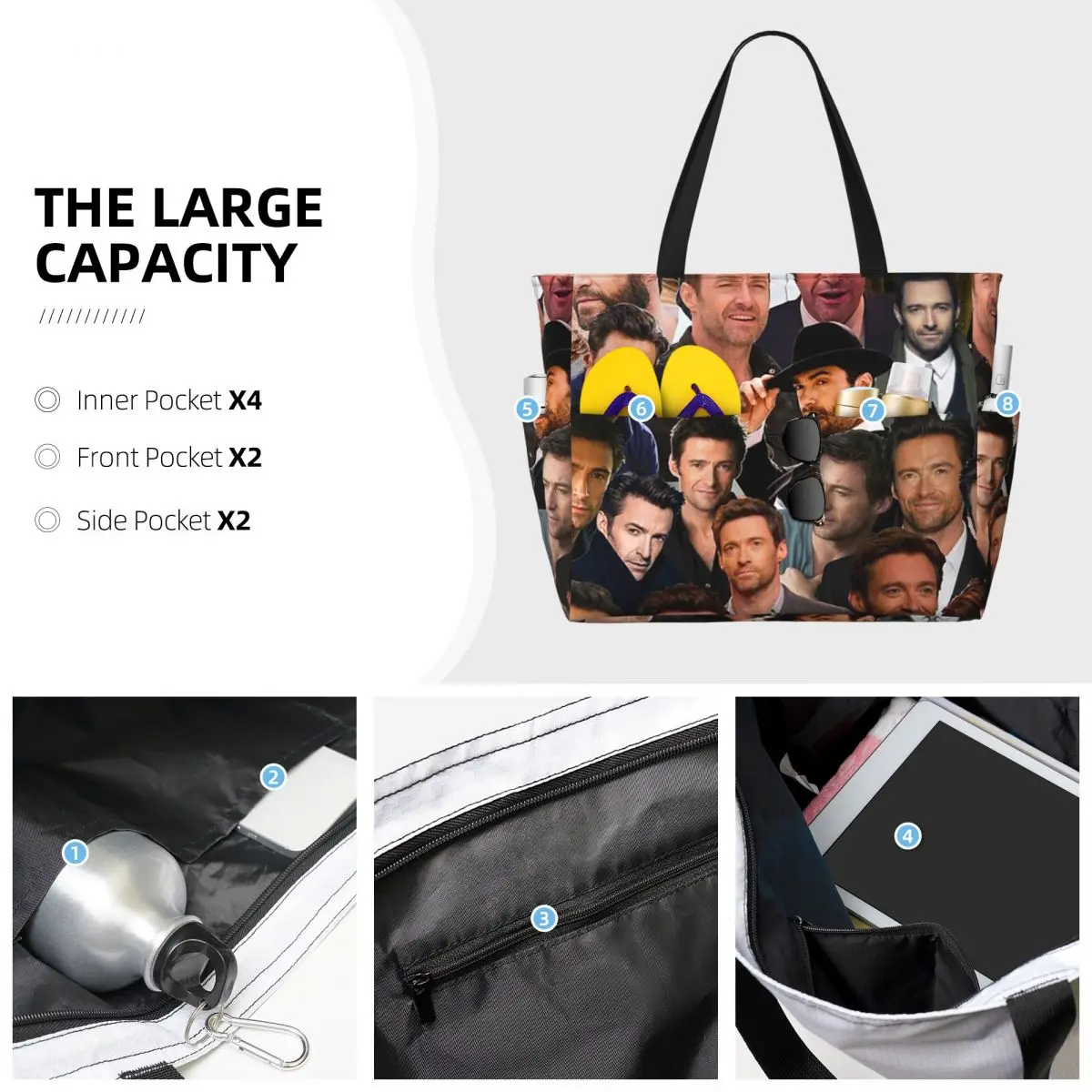 Bolsa tote grande para praia,  - Yoga Fitness Photos avaliação e preço