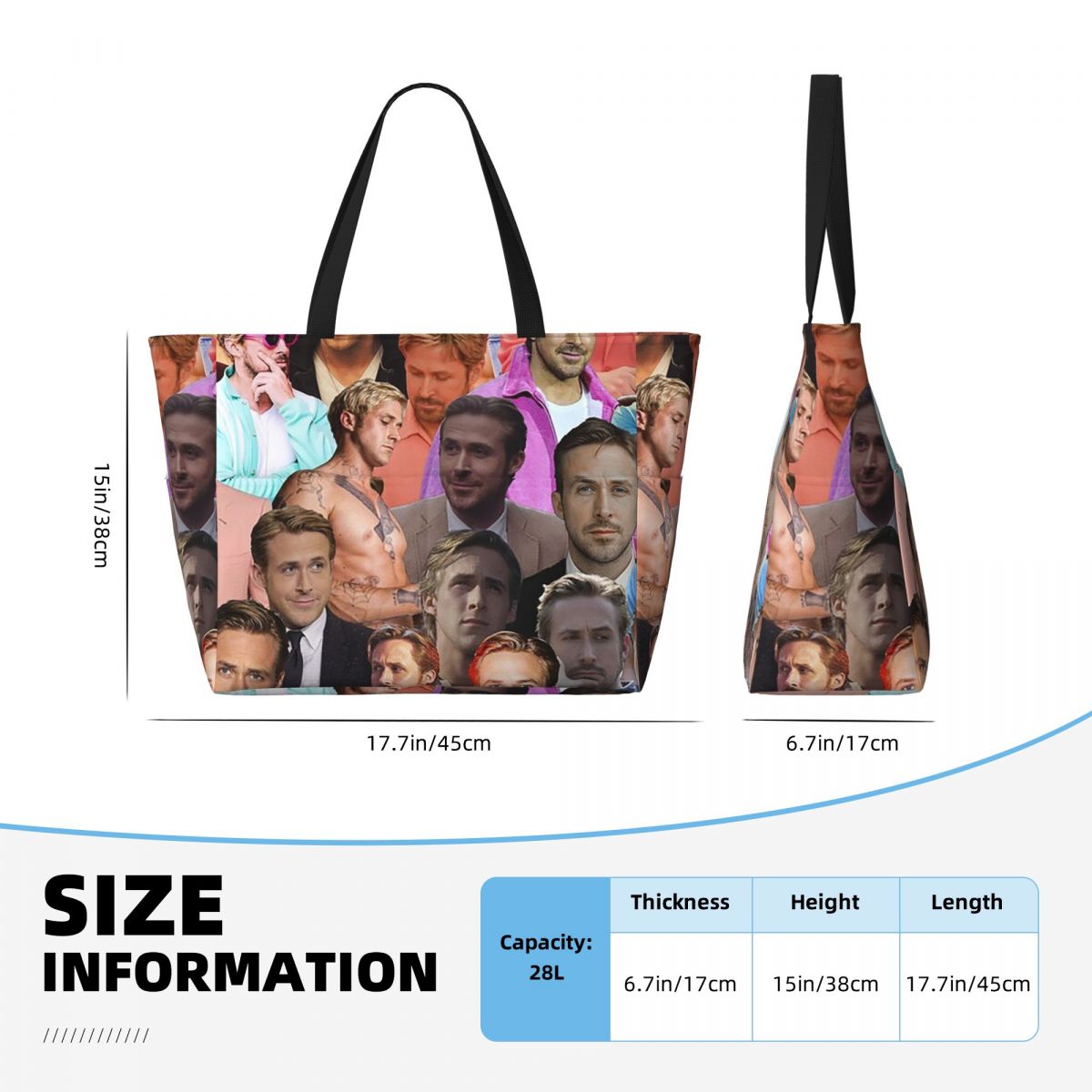 Bolsa tote de praia com colage - Yoga Fitness Photos avaliação e preço