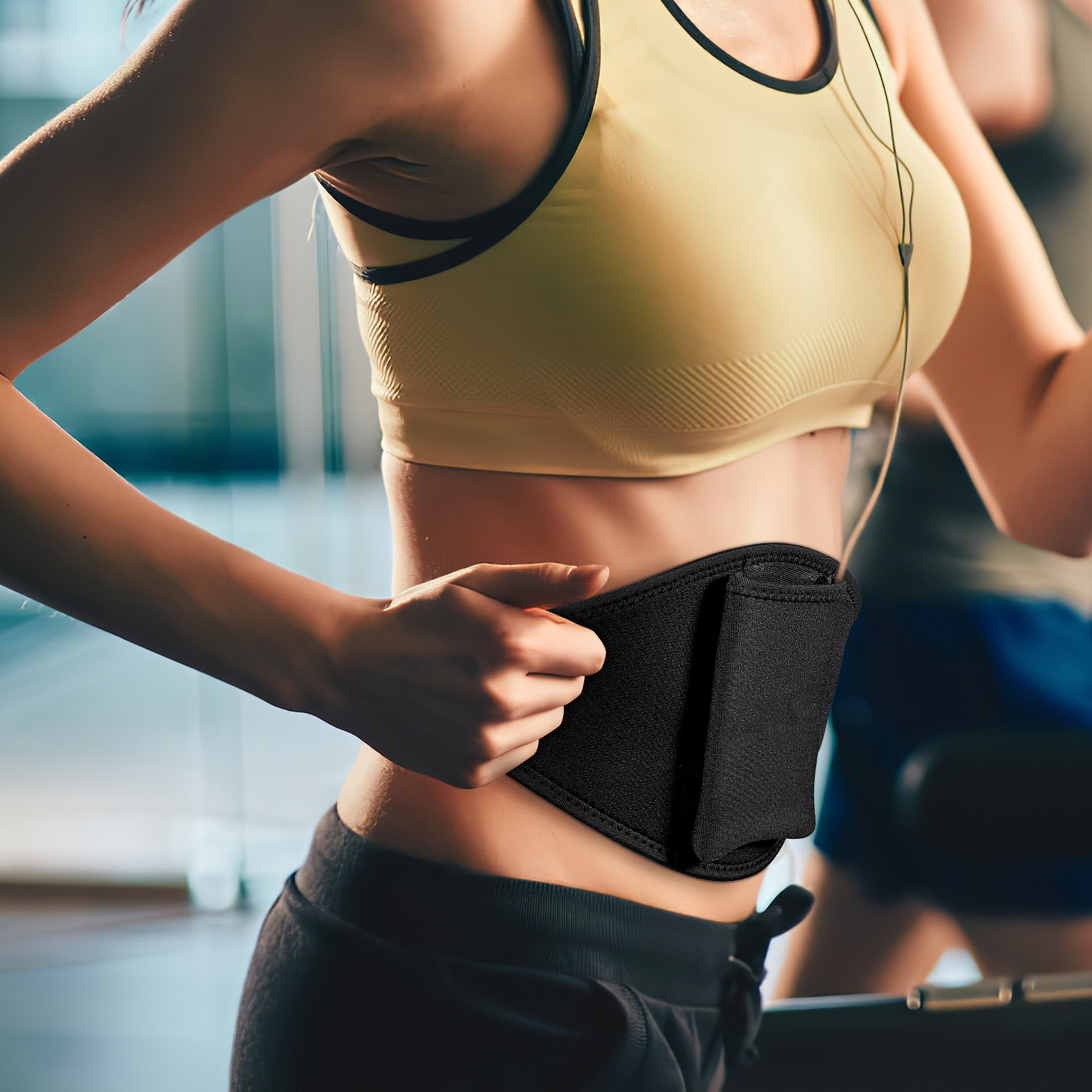 Cinto de Microfone Preto Premi - Yoga Fitness Instructor avaliação e preço