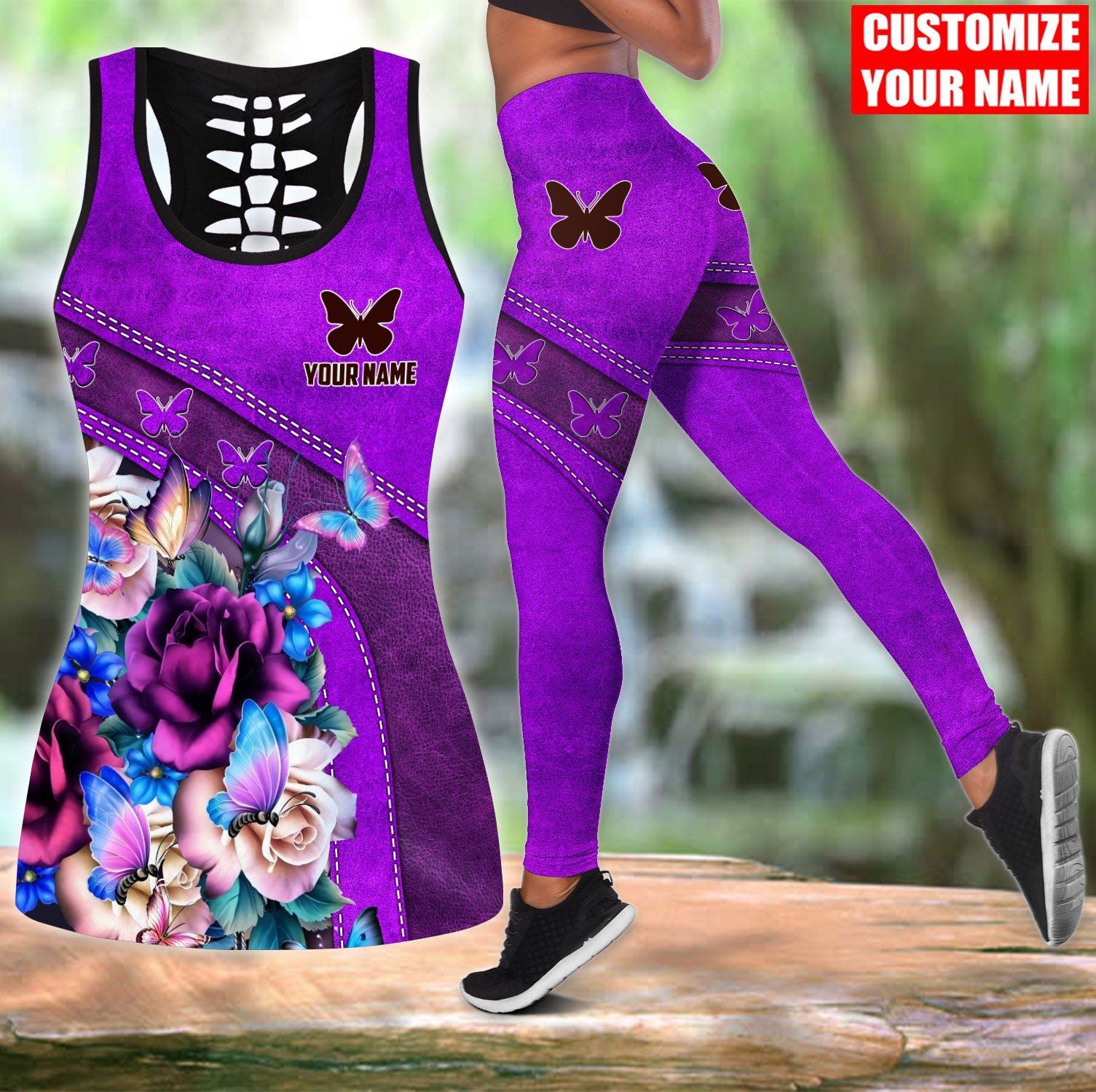 Nome personalizado borboleta 3 - Yoga Fitness Name avaliação e preço