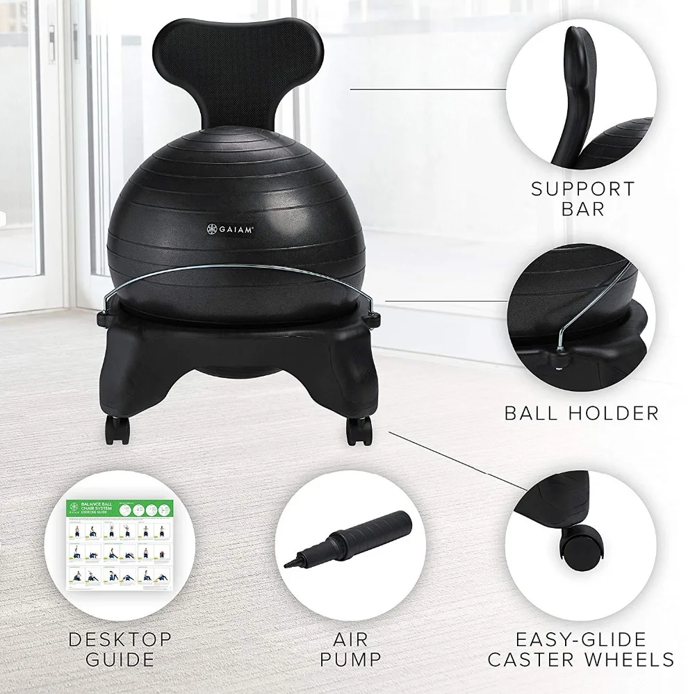 Cadeira de Equilíbrio com Bola - Exercise Ball Stability avaliação e preço