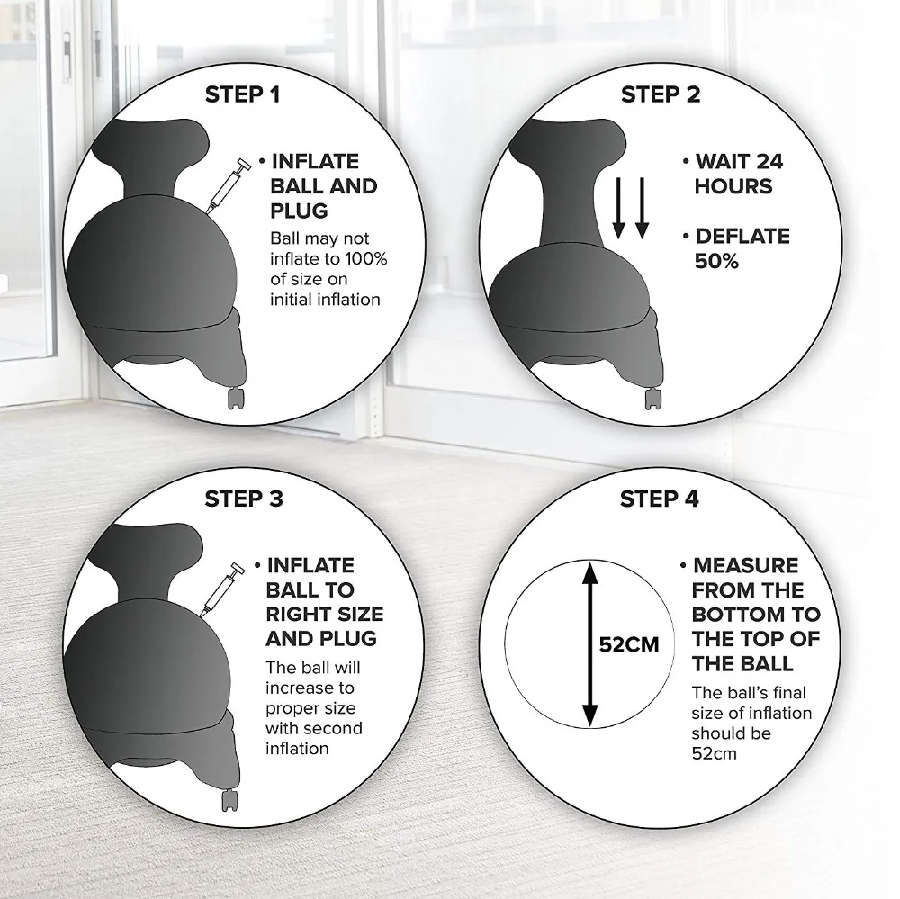 Cadeira de Equilíbrio com Bola - Exercise Ball Stability avaliação e preço