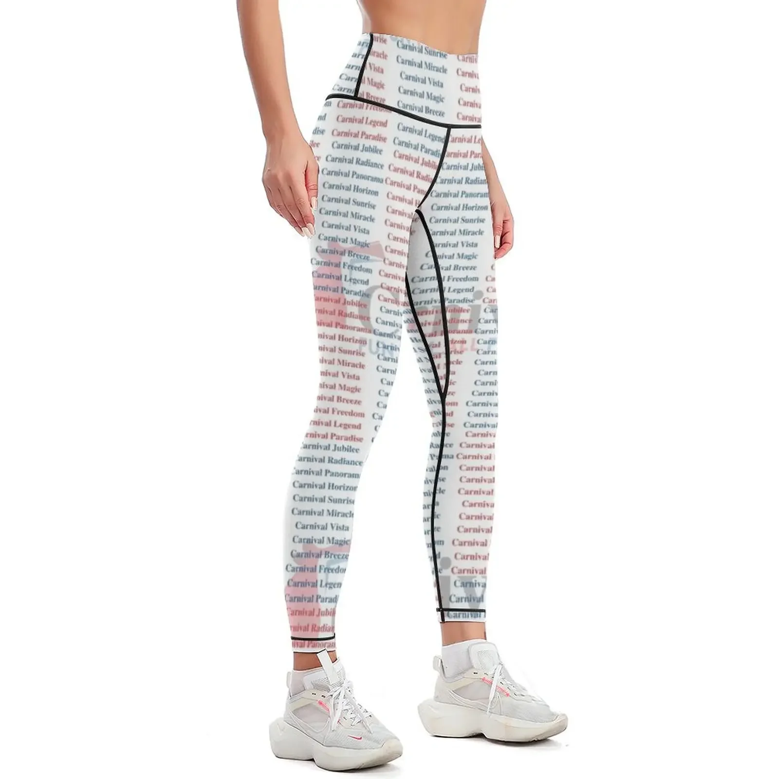 Leggings Carnival Ship Names,  - Yoga Fitness Name avaliação e preço