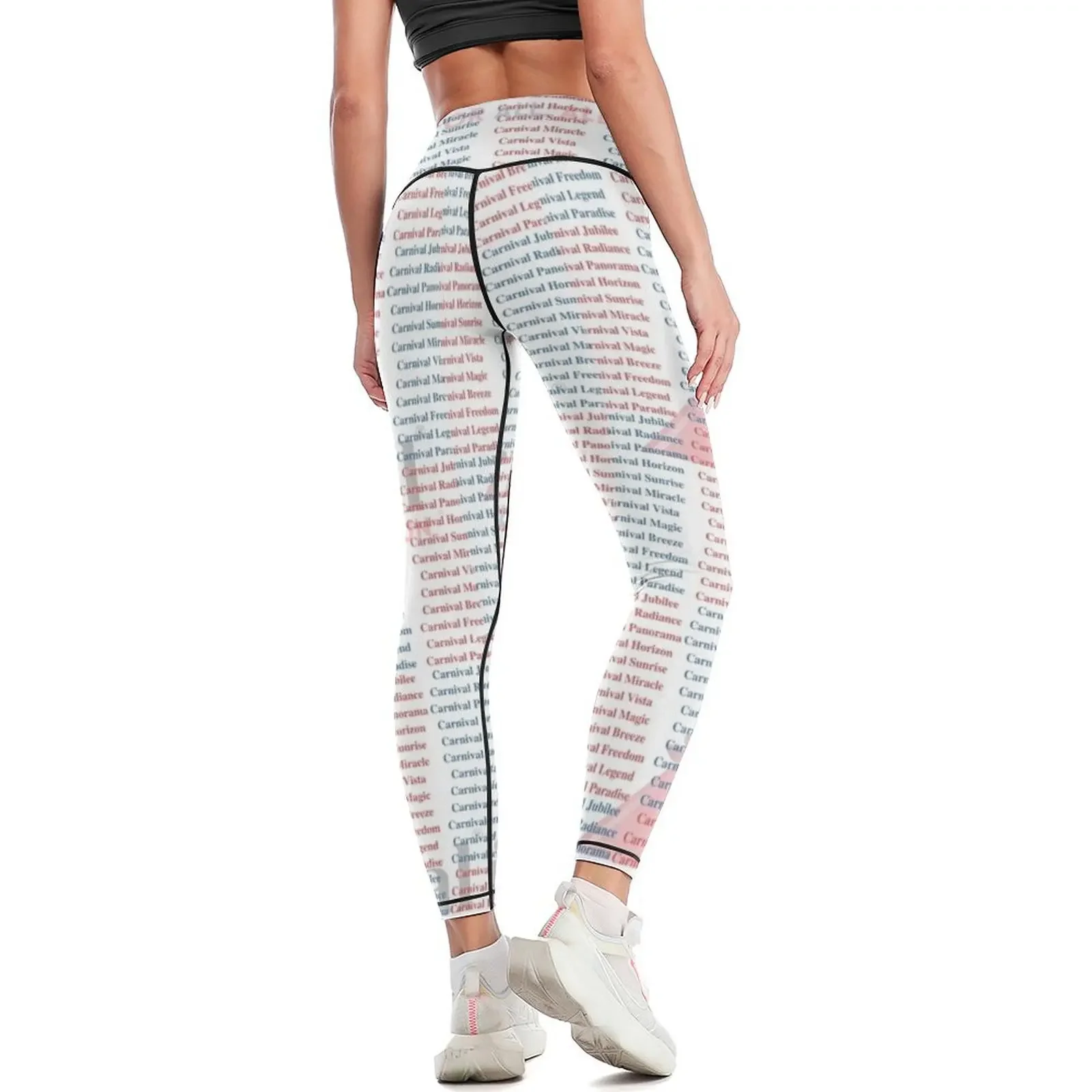 Leggings Carnival Ship Names,  - Yoga Fitness Name avaliação e preço