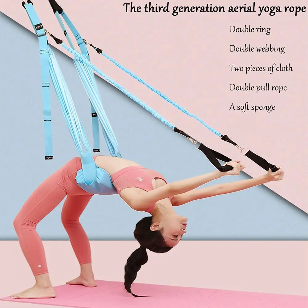 Correia de ioga aérea ajustáve - Stretch Strap Yoga avaliação e preço